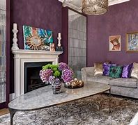 Image result for Living Room Ideas with Purple Sofa
