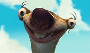 Image result for Funny Sid the Sloth with an Afro