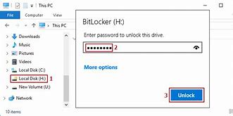 Image result for BitLocker Unlock Options