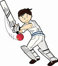 Image result for People Playing Cricket Cartoon