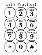 Image result for Learning Phone Number Printable