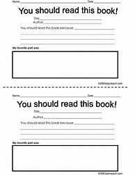Image result for Book Recommendation Template