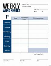 Image result for Weekly Work Status Report Template