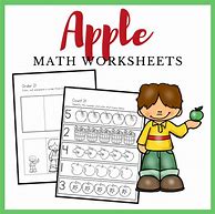 Image result for Apple Math Worksheets