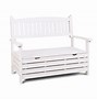Image result for White Resin Outdoor Storage Bench