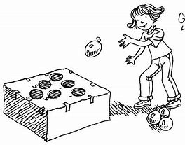 Image result for Bean Bag Toss Clip Art Black and White