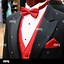 Image result for Groom Black Tuxedo with Red Bow Tie