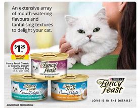Image result for Coles Fancy Feast Cat Food