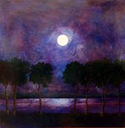 Image result for Dark Night Sky Painting