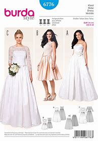Image result for Plus Size Wedding Dress Sewing Patterns