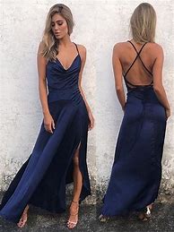 Image result for Blue Backless Dress