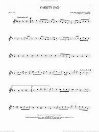 Image result for Yakety Sax Alto Saxophone Sheet Music