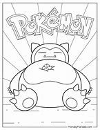 Image result for Pokemon Coloring Pages Snorlax