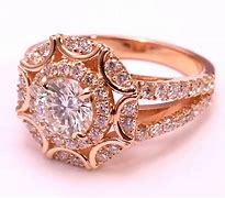 Image result for Wedding Rings Radiant Rose Gold