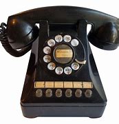 Image result for Old Fashion Black Corded Phones