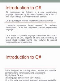Image result for C Sharp Computer Language