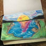 Image result for Sunset Drawing Pastel