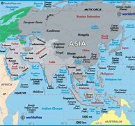 Image result for Asia Landforms Map