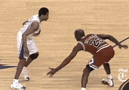 Image result for Micheal Jordan Crossing Allen Iverson