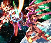 Image result for 00 Raiser vs Reborn Gundam