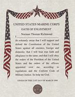 Image result for Military Service Oath of Enlistment