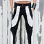 Image result for Black and White Leather Pants