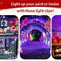 Image result for Outdoor Christmas Light Gutter Clips