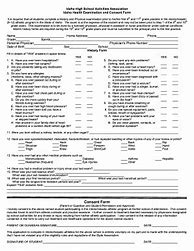 Image result for Blank Adult Physical Form