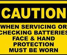 Image result for Battery Service Sign
