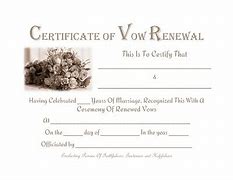 Image result for Free Printable Vow Renewal Certificate Editable