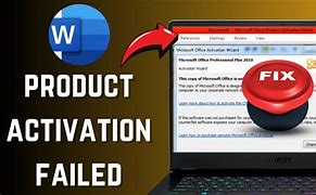 Image result for Word Product Activation Failed