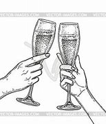 Image result for Clinking Champagne Glasses Clip Art