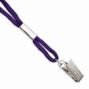 Image result for Black Lanyard with Bulldog Clip