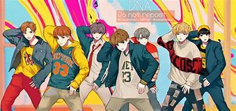 Image result for BTS DNA Fan Art