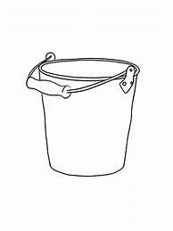 Image result for Bucket Coloring Page