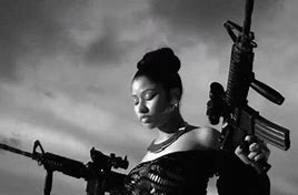 Image result for Nicki Minaj with Gun