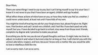 Image result for Apology Letter for Parents