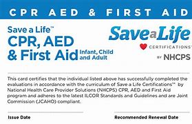 Image result for CPR Save Certificate