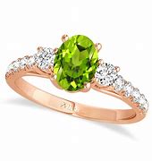 Image result for Citrine and Peridot Engagement Ring Rose Gold
