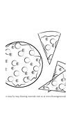 Image result for How to Draw Pizza Slice