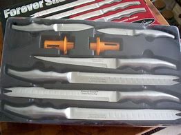 Image result for Forever Sharp Platinum Series Knife Set Surgical Steel 6 Pc.set