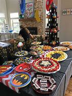 Image result for Superhero Party Table Food