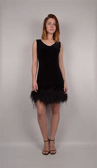 Image result for Black Velvet Cocktail Dress