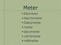Image result for Milimeter Centimeter Decimeter Meter Decameter Hectometer Kilometer