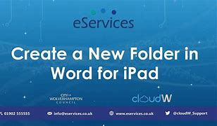 Image result for Cloud Folder in Word for iPad