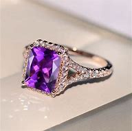 Image result for Emerald Cut Amethyst Ring