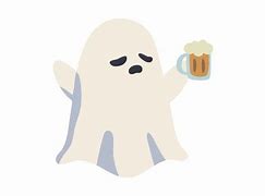 Image result for Ghost Holding Beer and Wine