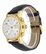 Image result for Mont Blanc Gold Metal Watch