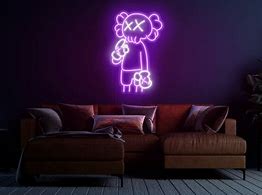 Image result for Kaws Neon Sign