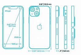 Image result for iPhone 13 Dimensions Inches